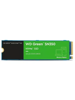 SSD диск WD Green SN350 PCIe NVMe 3.0 x4 M.2 2280 500GB 266997711 купить за 7 385 ₽ в интернет-магазине Wildberries