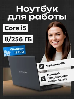 Ноутбук для Работы i5 10210U, 8ГБ, 256ГБ SSD, W11 Гравитон 266999845 купить за 27 840 ₽ в интернет-магазине Wildberries