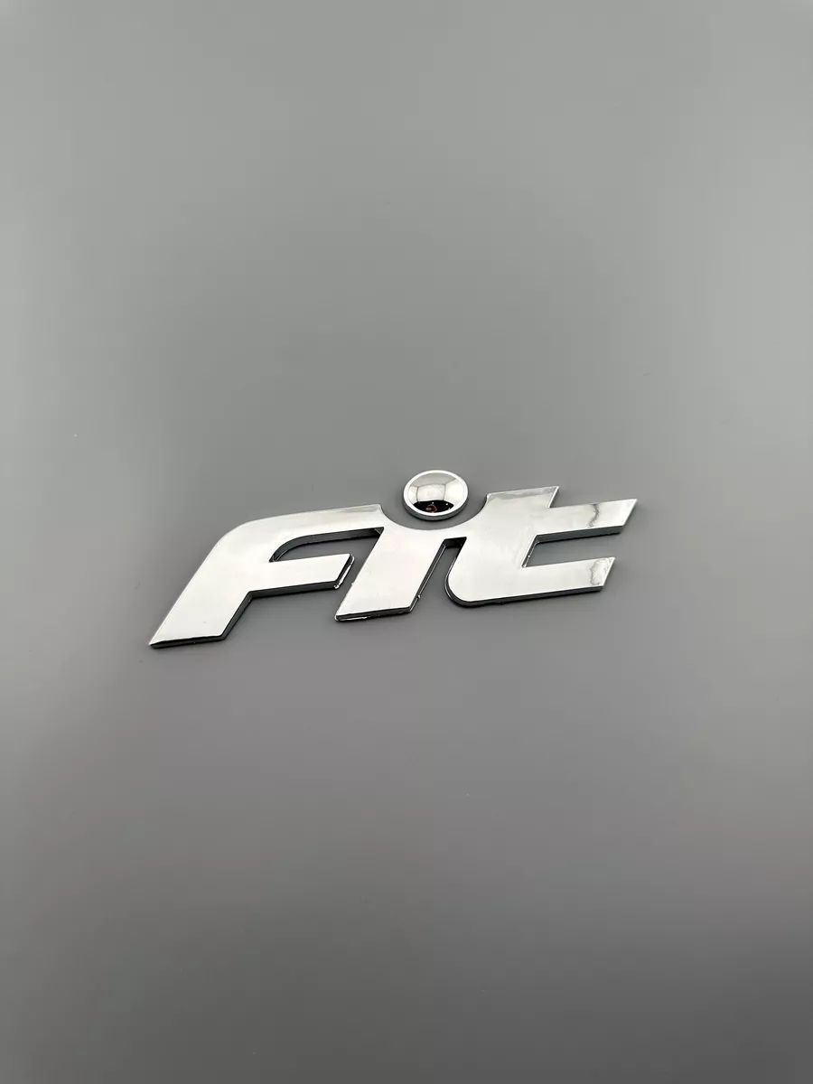 Эмблема надпись Fit Значок Фит 125x35мм