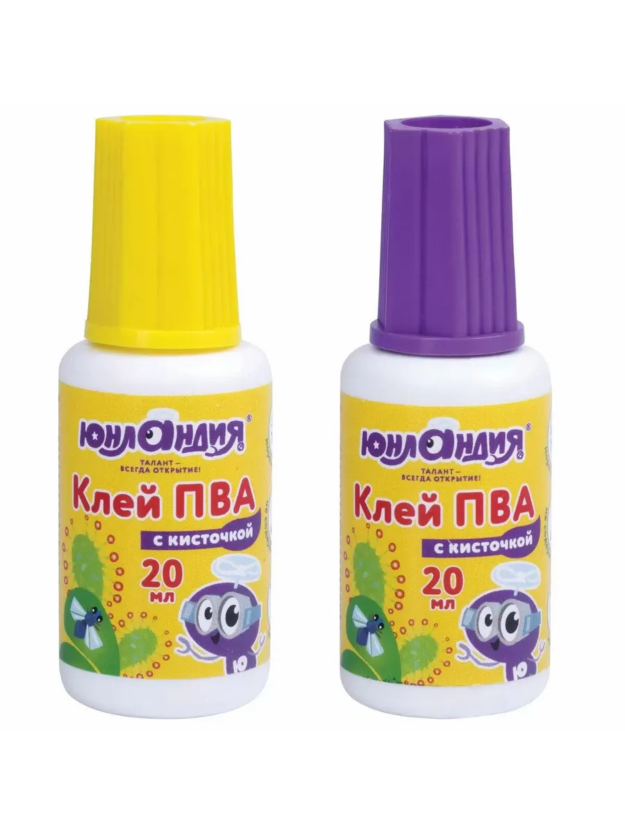 Клей ПВА с кисточкой 20 г...