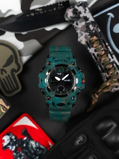 Часы наручные тактические с подсветкой и будильником на руку Smael 267187466 купить за 2 538 ₽ в интернет‑магазине Wildberries