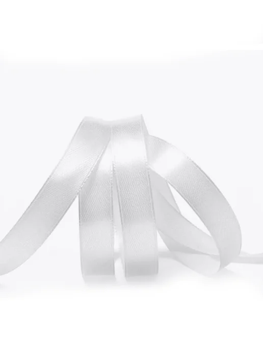Magic 4 Hobby Лента атласная 12 мм белая для бантиков 22,5 м, 22,5 м, фото 5