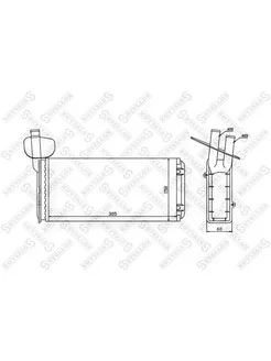 Радиатор печки (для авто без кондиционера) ФОЛЬКСВАГЕН