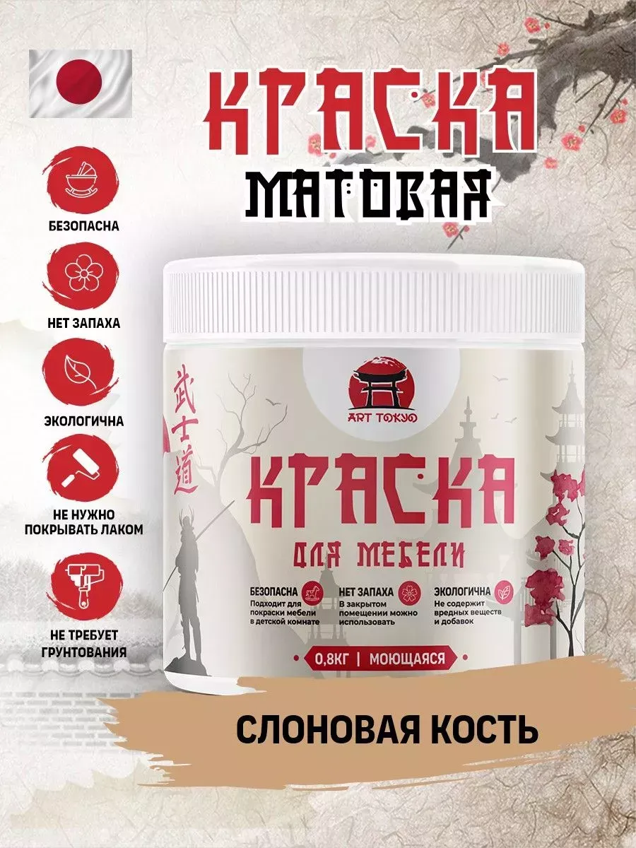Краска для мебели матовая без запаха