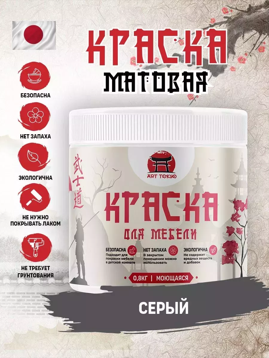 Краска для мебели матовая без запаха