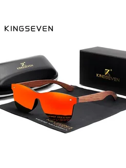 "KINGSEVEN - Натуральное дерево" - солнцезащитные очки 267456981 купить за 2 473 ₽ в интернет-магазине Wildberries