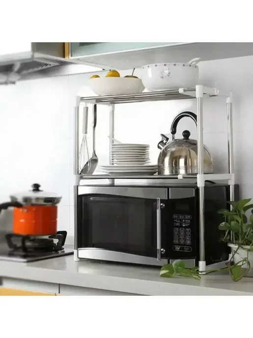 Fortuna.BRKT Стеллаж полка под раковину для кухни и ванной, белый, фото 2