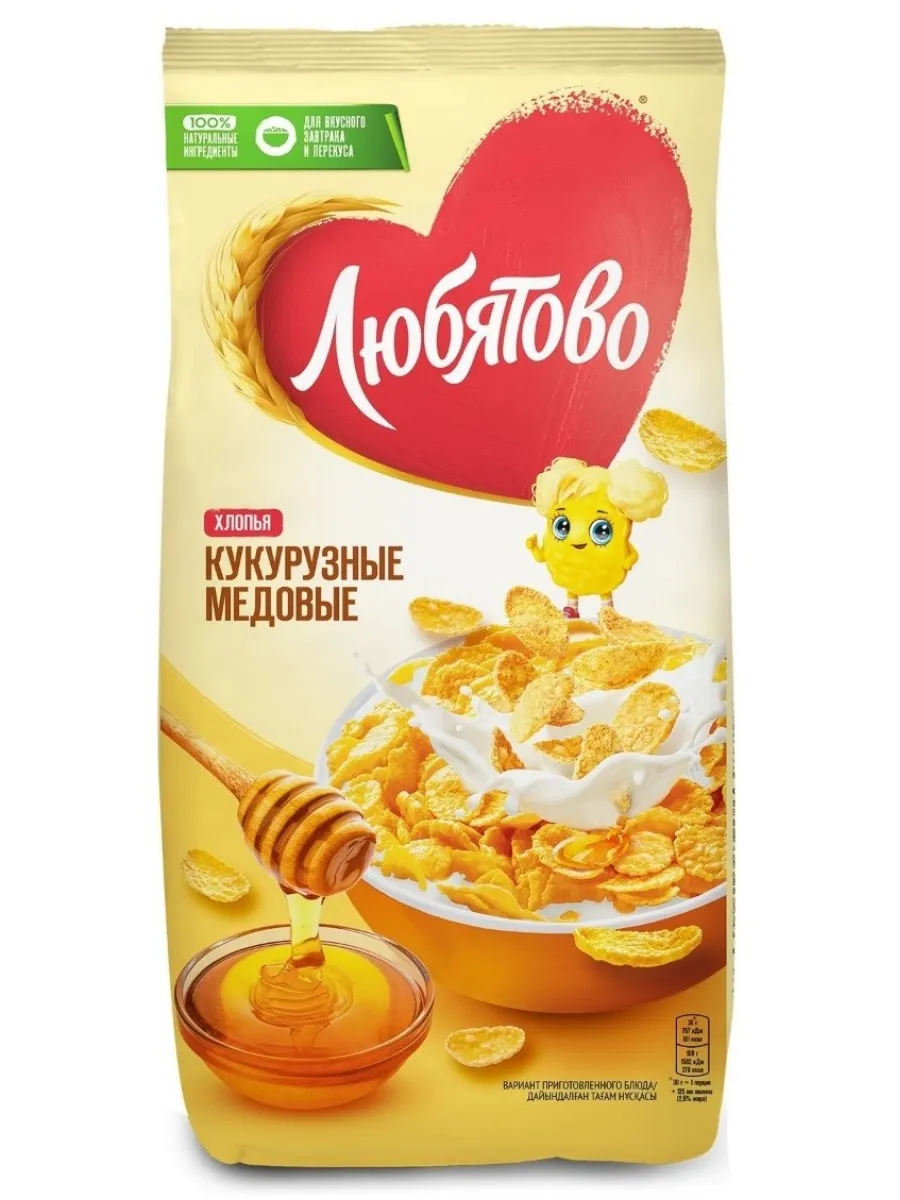Хлопья кукурузные медовые, 250 г