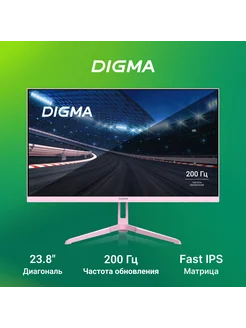 23.8" Монитор Overdrive 24P410F, 1920x1080, 200Гц, розовый DIGMA 267561757 купить за 9 995 ₽ в интернет-магазине Wildberries