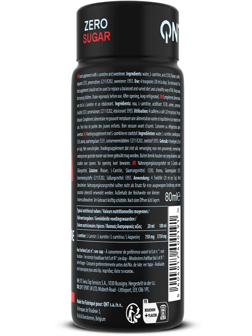 QNT L-CARNITINE 3000 XXL 12 x 80 мл, Красные фрукты, 12x80, фото 4