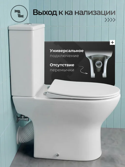 JOKI Унитаз напольный Bella 803 безободковый, сиденье микролифт, вариант, фото 8