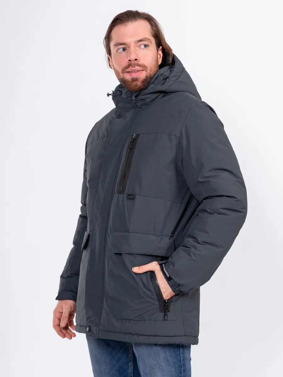 Куртка мужская зимняя с капюшоном Helly Hansen купить по цене 7 956 ₽ в интернет-магазине Wildberries | 267714805