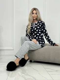 Пижама тёплая с начесом SAMY STORE 267729715 купить за 948 ₽ в интернет-магазине Wildberries