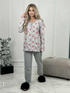 Пижама тёплая с начесом SAMY STORE 267729716 купить за 948 ₽ в интернет-магазине Wildberries