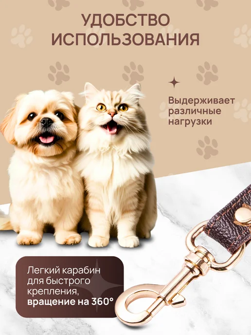 S.V.Store Брендовый поводок и шлейка для собак и кошек lv, желтый, фото 3