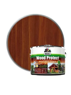 Пропитка для защиты древесины Wood Protect Махагон 9 л