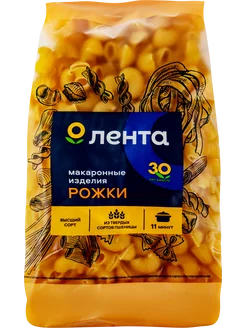 Макароны Рожки группа А, высший сорт, 450г