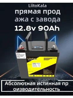 12V 90Ah LCD LiFePO4 Battery LiitoKala 267852979 купить за 20 571 ₽ в интернет-магазине Wildberries