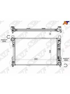 Радиатор охлаждения для Мерседес W203 2000-2008, Mercedes W2