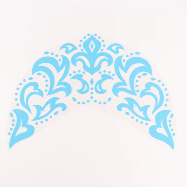 Термотрансфер на кокошник Снегурочки Морозный узор, 6 шт