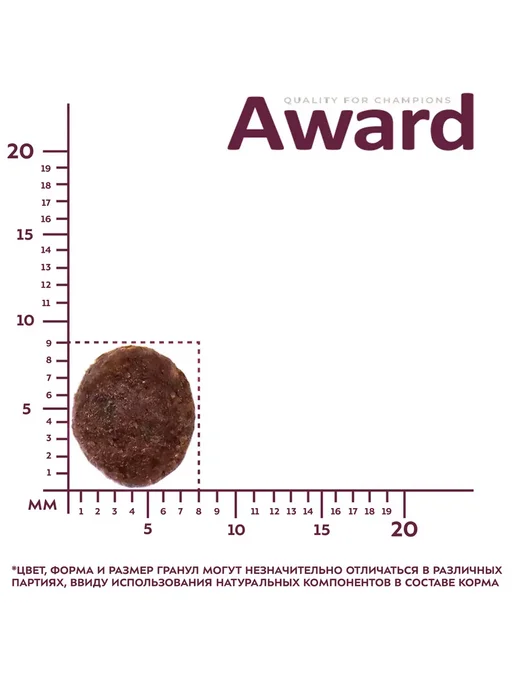 Сухой корм AWARD для собак, щенки, индейка, ягненок, 0,8 кг, фото 4