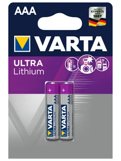 Батарейка литиевая LR03 (AAA) Professional Lithium 1.5 Varta 267971662 купить за 1 360 ₽ в интернет-магазине Wildberries