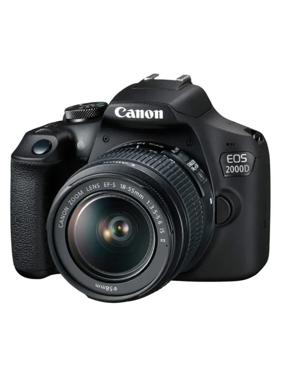 Фотоаппарат профессиональный зеркальный Canon EOS 2000D EF-S 18-55 IS II KIT