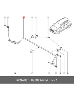 Стабилизатор задний ren duster 4x4