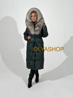 Пуховик с натуральным мехом Olyashop 268015106 купить за 36 960 ₽ в интернет-магазине Wildberries