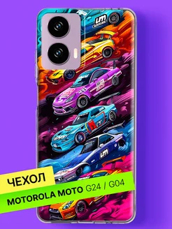 Чехол на Moto G24, Moto G04 с принтом