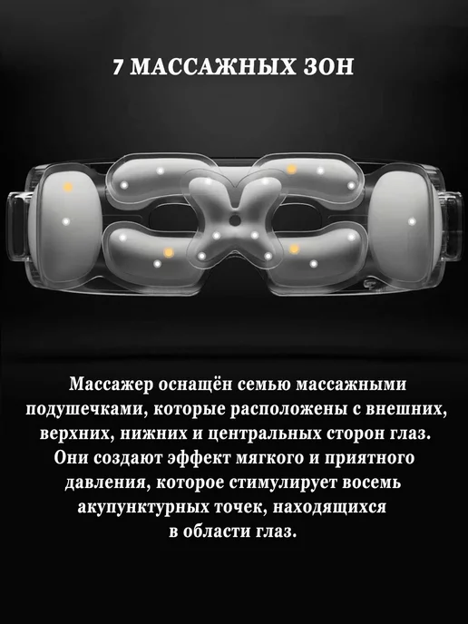 MIJIA Массажер для глаз Smart Eye Massager, черный, фото 2