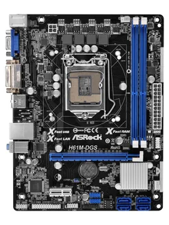 Материнская плата ASRock X H61M-DGM SPC 268088026 купить за 3 498 ₽ в интернет-магазине Wildberries