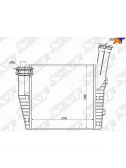 Интеркулер правый Фольксваген, Ауди, Порш