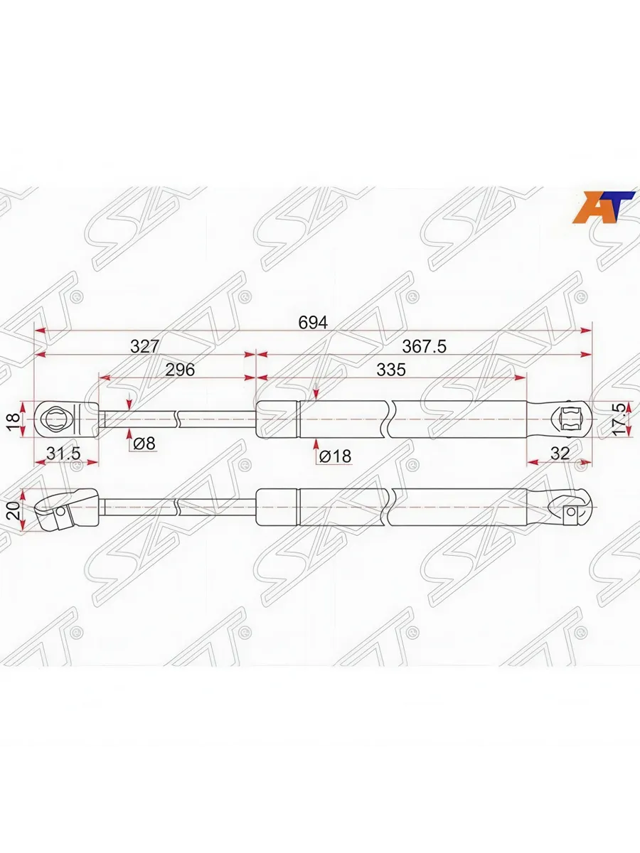 Амортизатор капота для Тойота Камри, Аурон HV ST5345006100
