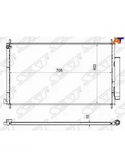 Радиатор кондиционера Хонда Honda