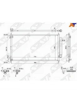 Радиатор кондиционера Хонда Honda