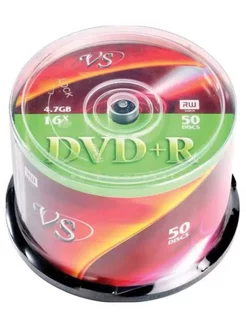 Диск VS DVD+R 4 7 GB 16x CB 50