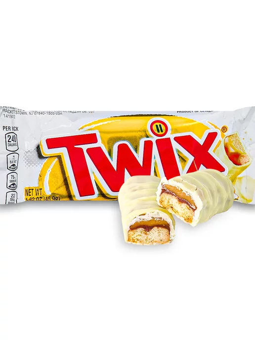 Twix Шоколадный батончик твикс белый шоколад, белый, фото 2
