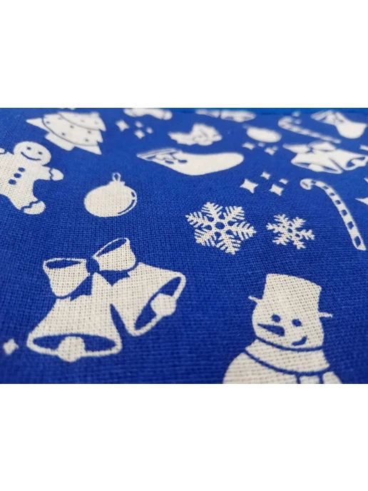 lorena-textile Прихватки кухонные для горячего Новогодние синие, синий, фото 4
