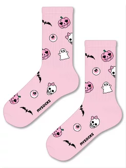 Носки с принтом Хэллоуин Halloween MySocks 268301153 купить за 269 ₽ в интернет-магазине Wildberries