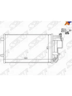 Радиатор кондиционера Мазда Mazda