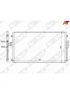 Радиатор кондиционера Додж Dodge