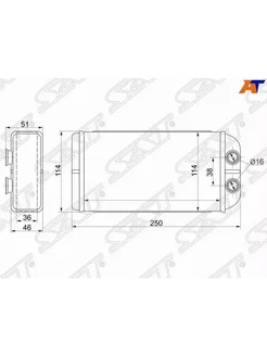 Радиатор отопителя для Хонда СРВ 1 1999-2002, Honda CR V 1 р