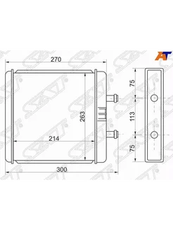 Радиатор отопителя для Ивеко Дейли 2000-2006, Iveco Daily ра