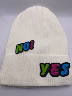 Шапка "No Yes" белый