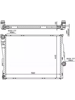 Радиатор охлаждения BMW 3-SERIES E46 98-05 BMW Z4 E85 98-