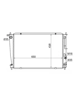 Радиатор охлаждения HYUNDAI H1 H200 STAREX