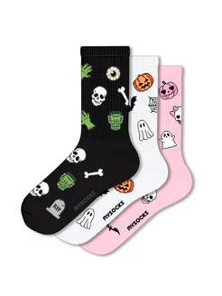 Носки с принтом Хэллоуин Halloween MySocks 268330253 купить за 613 ₽ в интернет-магазине Wildberries