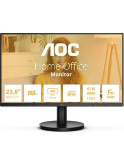 23.8" Монитор 24B3CA2, IPS, 1920x1080, 100Гц AOC 268330487 купить за 15 540 ₽ в интернет-магазине Wildberries