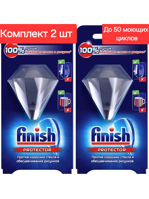 Finish Средство для защиты стекла и узоров 2 шт, 2 шт, фото 2